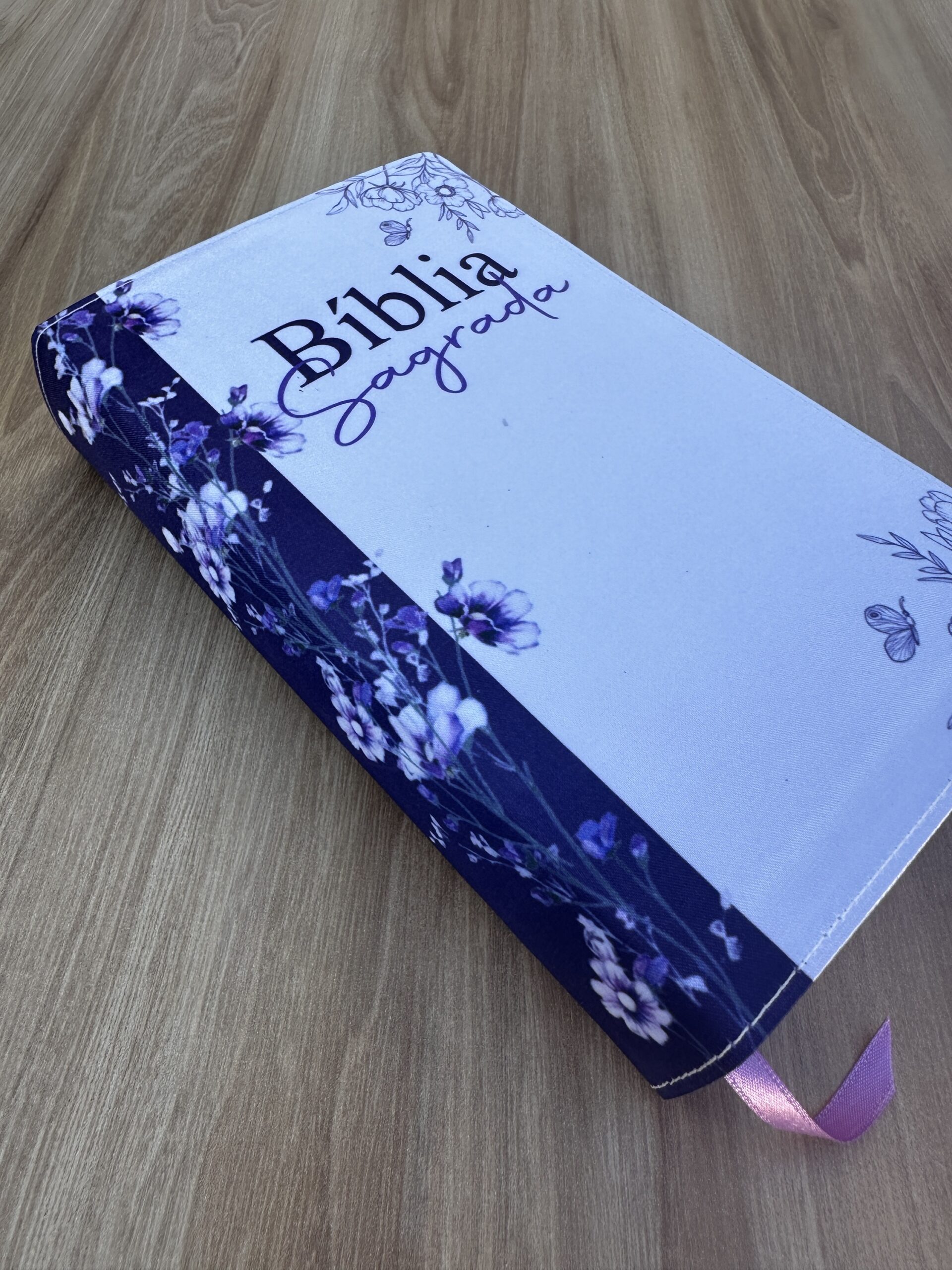 Biblia Arc Flor L Rios Lil S Borda Floral Letras Grandes